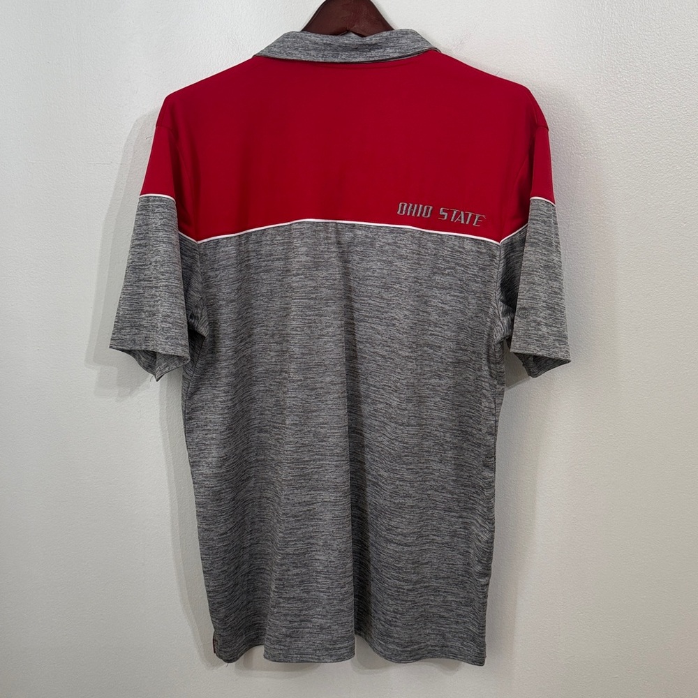 OHIO STATE BUCKEYES Polo Shirt Mens Large Short Sleeve Colosseum Adult - Picture 2 of 9